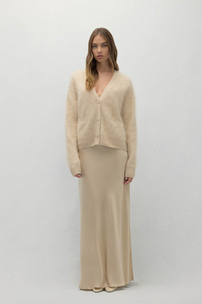 MICHAELA BRUSHED CASHMERE CARDIGAN