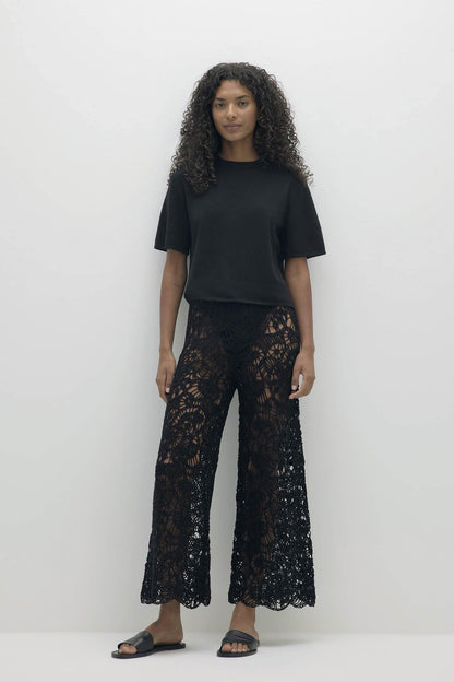 LORRAINE CROCHET CASHMERE BLEND PANT