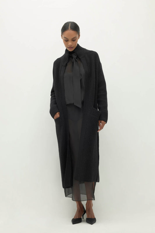 ADRIANA FISHERMAN RIB CARDIGAN