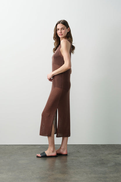 THEA COTTON CASHMERE MIDI DRESS
