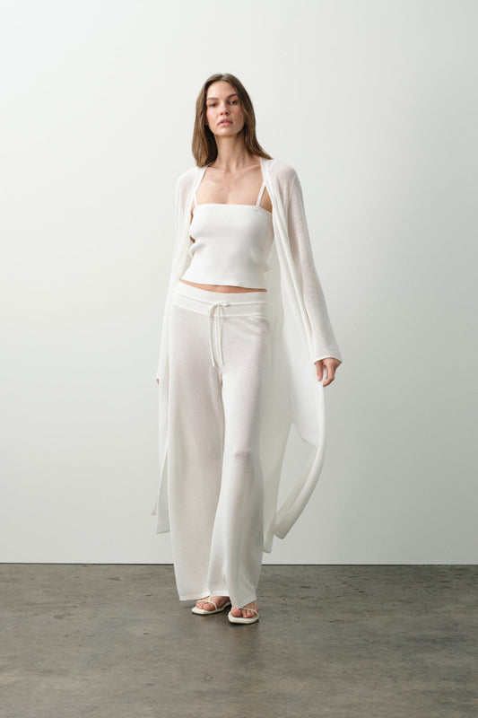 KEALA COTTON CASHMERE LONGLINE CARDIGAN