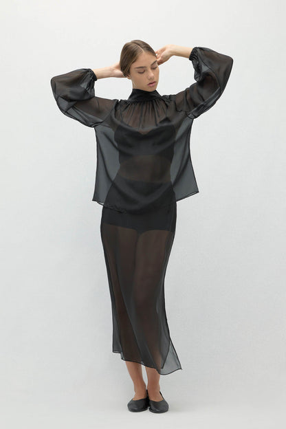 AMARA SILK ORGANZA BLOUSE