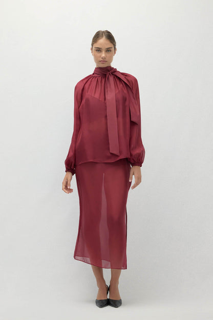 AMARA SILK ORGANZA BLOUSE